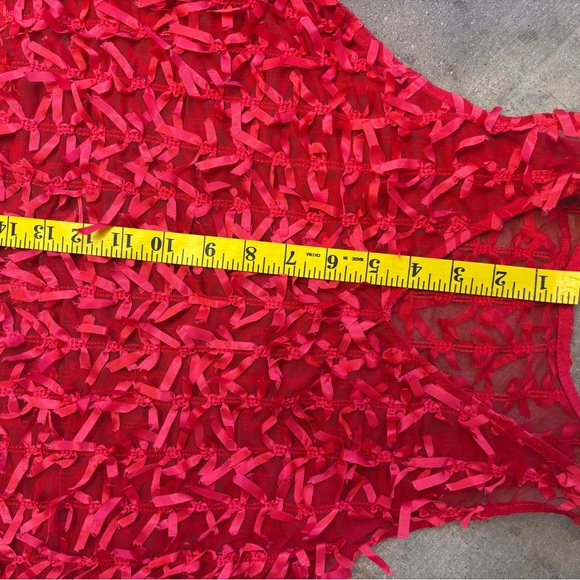 Red Sheer Bow Ribbon 🎀 Top ♥️ Simone Rocha inspired - Picture 6 of 6